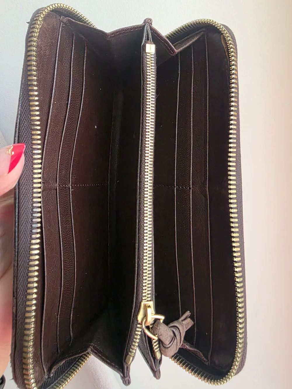 Bottega Veneta Brown Intrecciato Weave Large Zip Wallet - Good Condition!